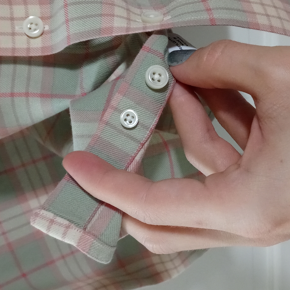 🔴SOLD🔴🔅Proper Cloth🔅 - Men's Check Plaid Flannel L/S Button Down - Picture 8 of 13